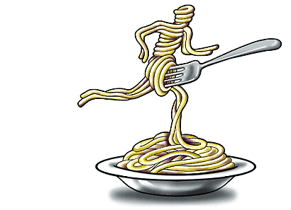 Spaghetti-Mann